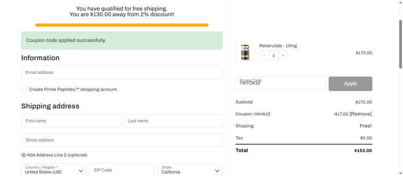 Prime Peptides Coupon Code - Get 15% Off on Research Peptides