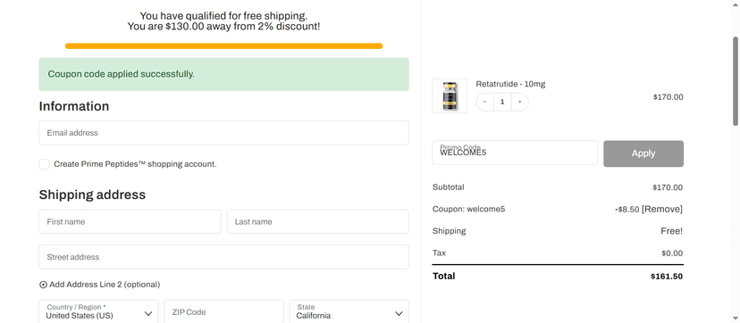 Up to 25% Off at Prime Peptides - Enjoy Huge Savings